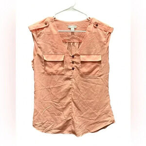 New York & Company Peach Blouse